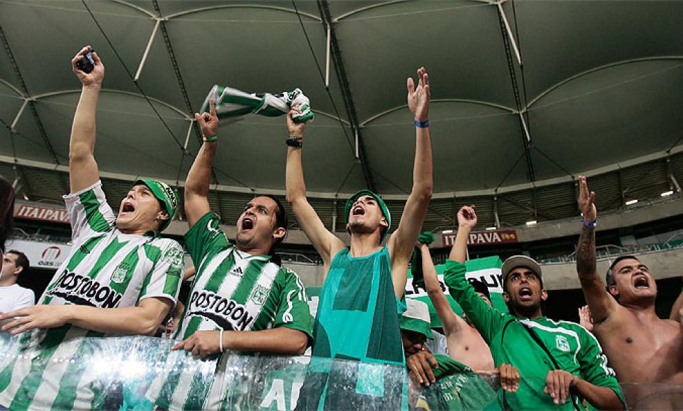 Crazy fans of Atletico Nacional