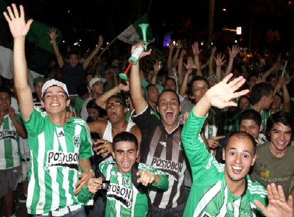 Fans of Atletico Nacional