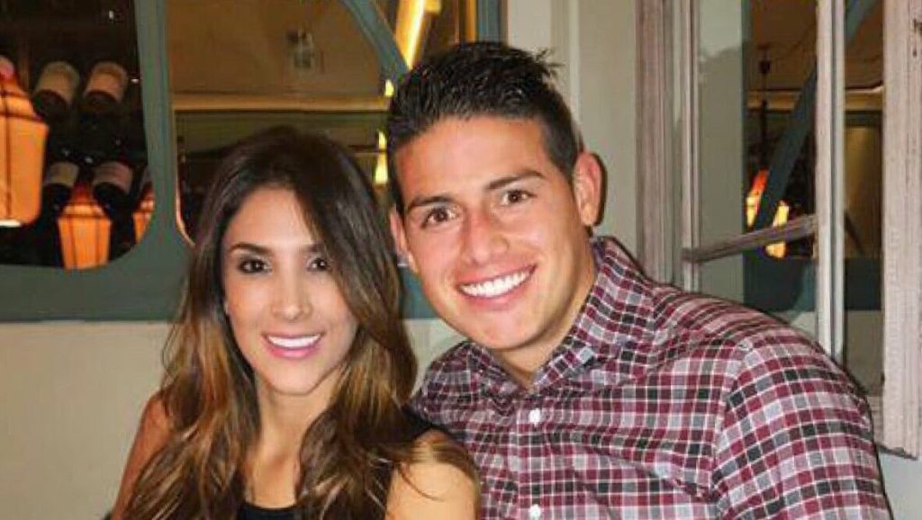 James Rodriguez and Daniela Ospina