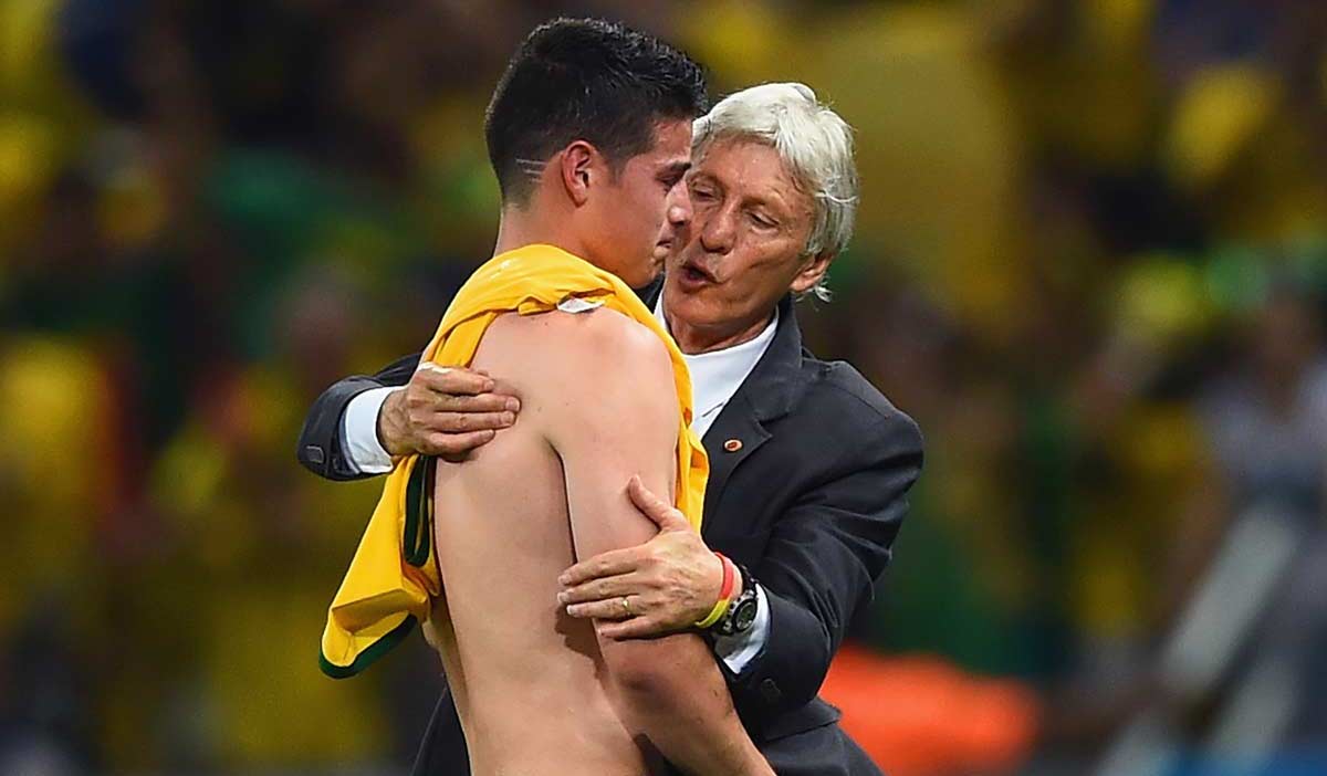 Pekerman with James Rodriguez