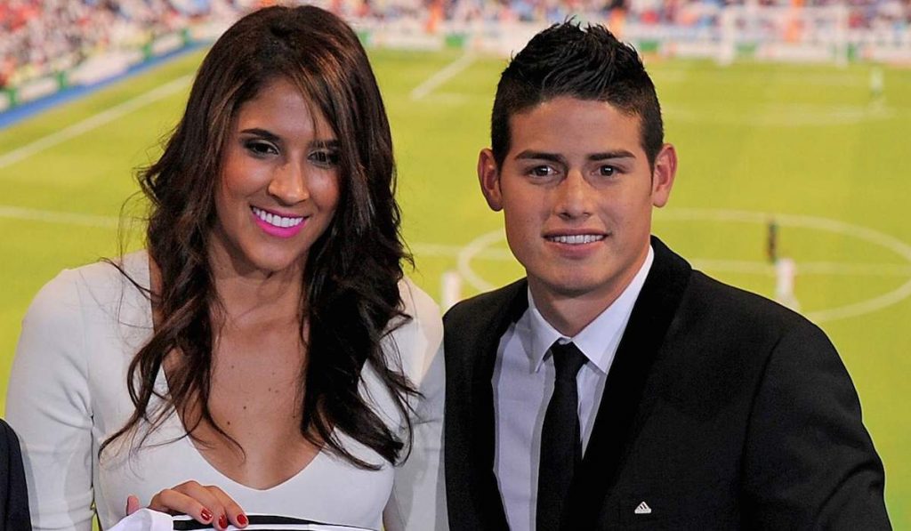 James Rodriguez and Daniela Ospina